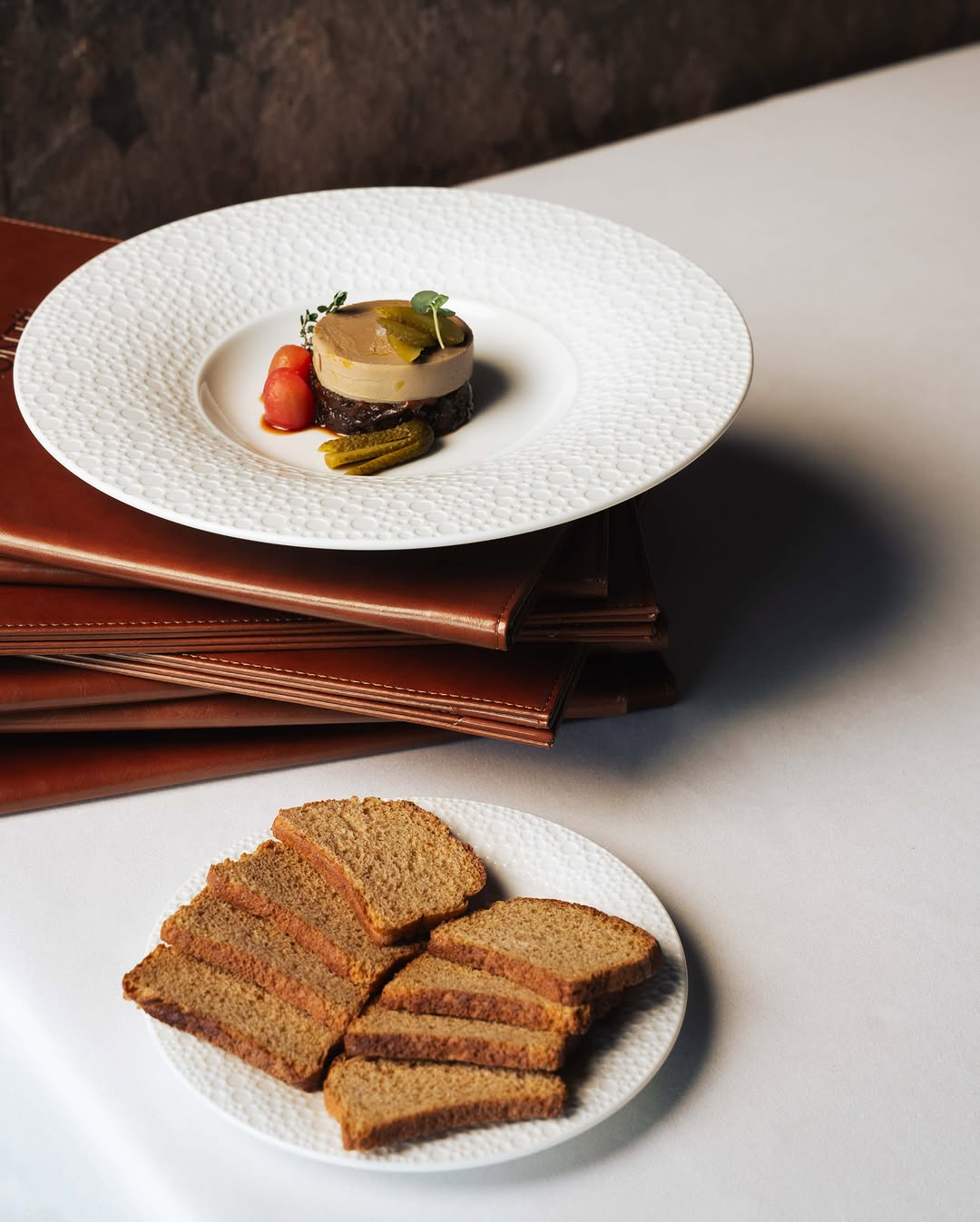 Foie gras terrine with toasted brioche at Brontë