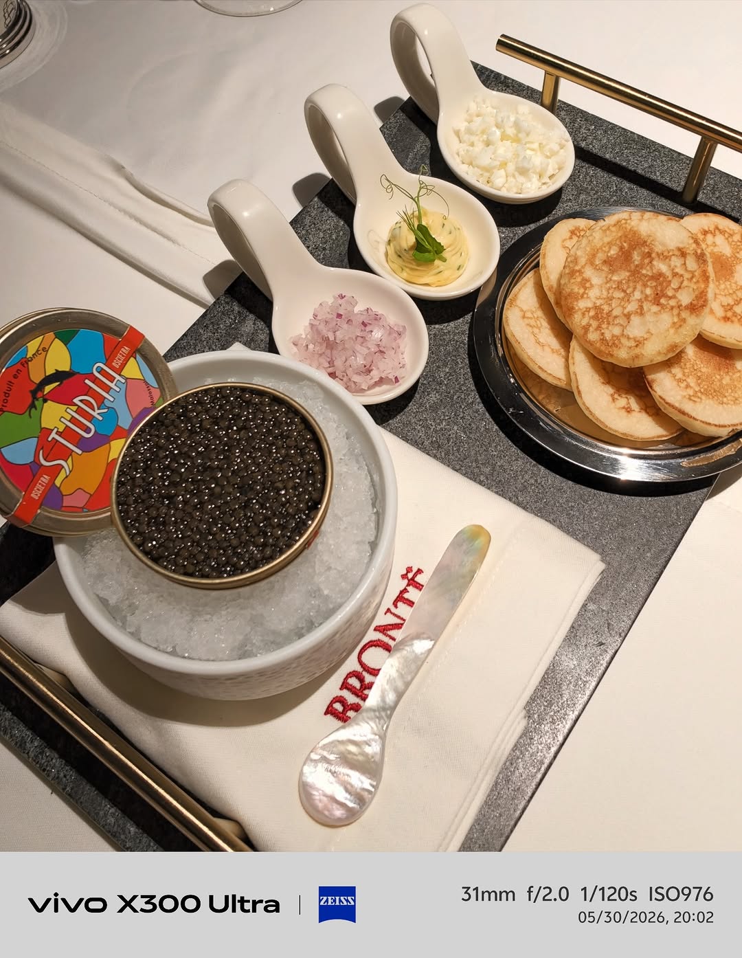 Caviar with Blinis